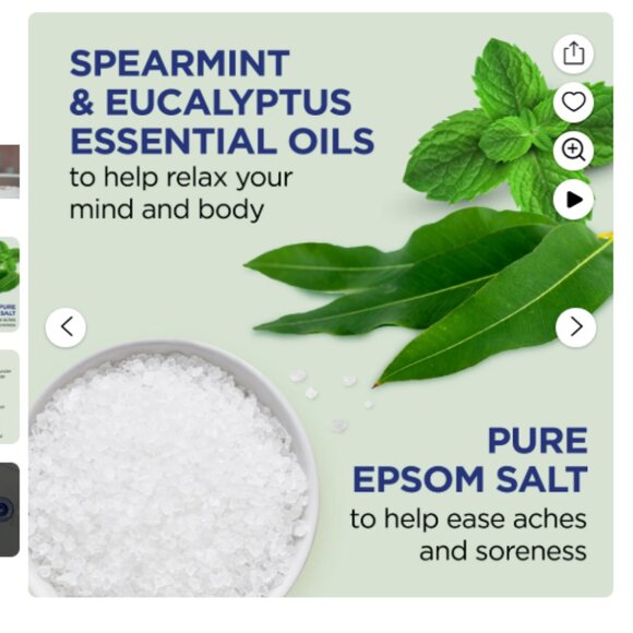 Dr. Teal's Epsom Salt Foaming Bath | 34 oz | Eucalyptus Spearmint NEW Sealed - Picture 6 of 7